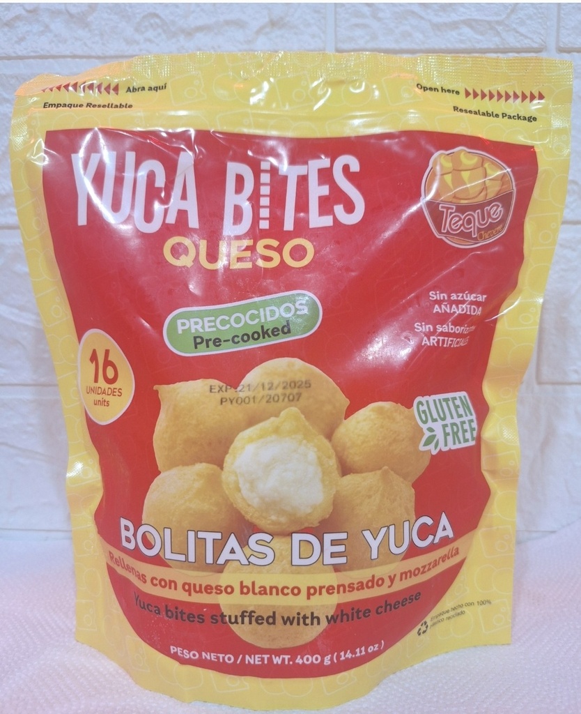 Yuca Bites de Queso Blanco de 16 unidades