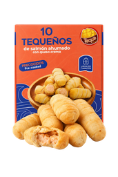 [PT035] Tequeños ¡Salmon con Queso Crema! 10 unidades Pre-cooked